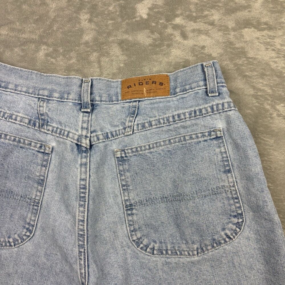 Vintage Riders by Lee Light Wash Denim Shorts Women’s Size 16 Medium 90s Mom - Picture 3 of 10